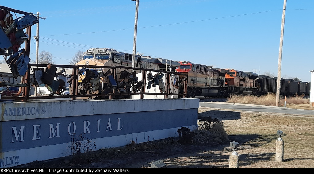 UP 5460 KCS 4605 BNSF 8404